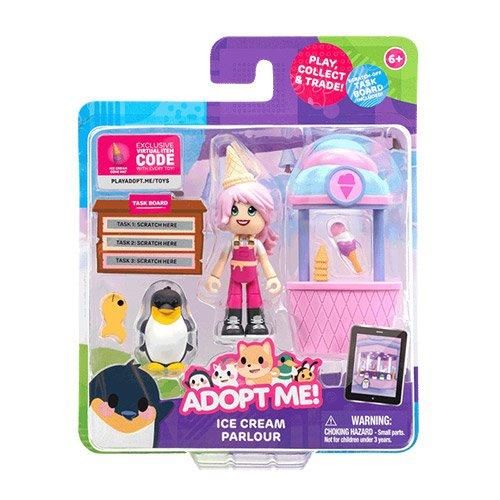 Rei Toys - ADOPT ME - CUCCIOLI DA AMARE - GELATAIO - 2 PERSONAGGI + ACCESSORIO …