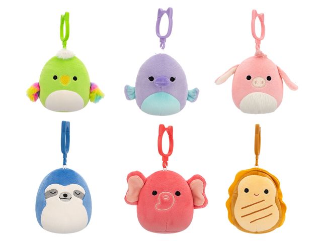 Rei Toys Squishmallows Personaggi Clip On 10 cm in CDU SQ022200