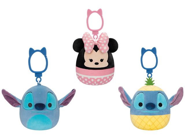 Rei Toys Squishmallows Personaggi Clip On Disney 10 cm in CDU SQ022300