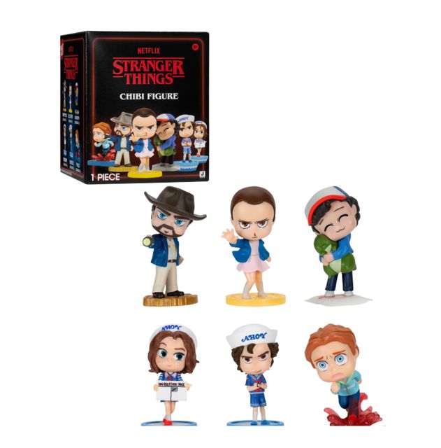 Rei Toys Stranger Things Personaggi "Chibi" da 5 cm in CDU BLIND BOX STRT1100
