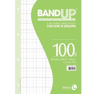 Ricambi forati rinforzati BandUP A4 100gr 40fg 10mm BM