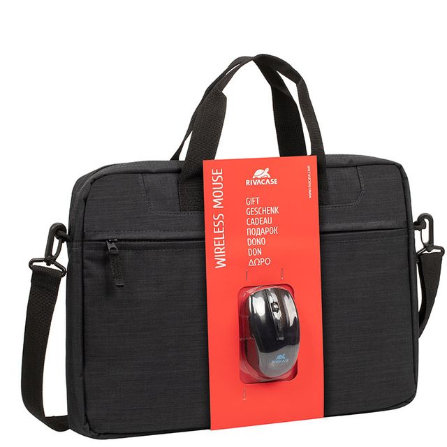 Riva Case Regent series 8038 - Borsa trasporto notebook - 15.6" - nero - con mo…