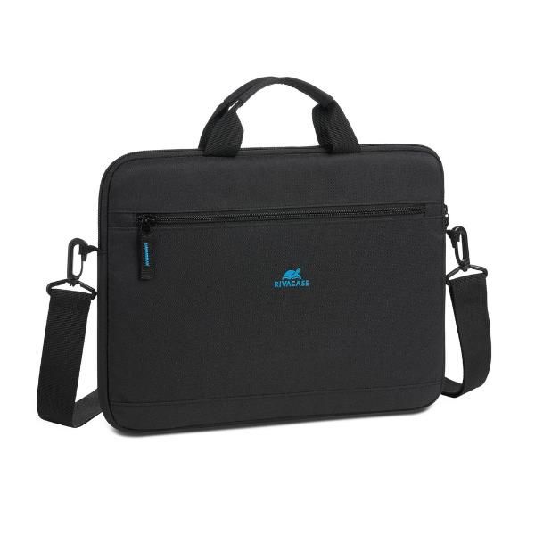 Rivacase Borsa e custodia Slim ECO per Notebook da 14' con un lato rigido Nera