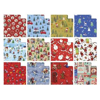 Rotolo carta regalo natale - 3 x 1 m - fantasia bambini - colori assortiti - Sa…