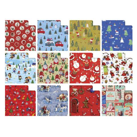 Rotolo carta regalo natale - 3 x 1 m - fantasia bambini - colori assortiti - Sa…