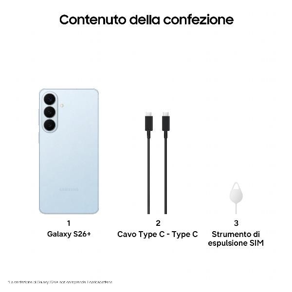 SAMSUNG S947 GALAXY S26+ AI 5G DUAL SIM 6.7" OCTA CORE 256GB RAM 12GB 5G ITALIA…