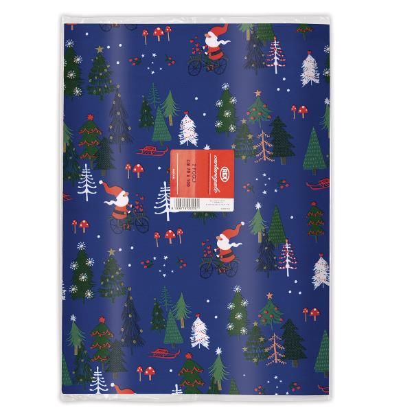 SAUL SADOCH REX CARTA REGALO RASO BUSTE 70X100 CM BLU CONF 10 Pz.