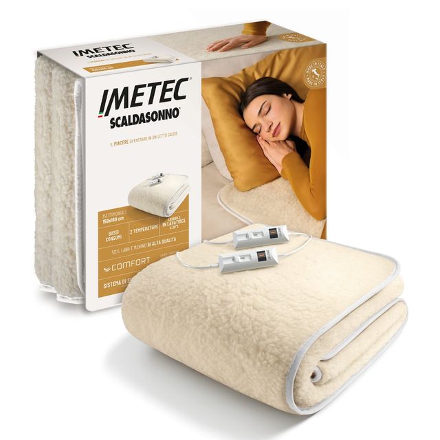 SCALDASONNO TERMOCOPERTA 110W LANA MATRIMONIALE - RISCALDALETTO (16800)