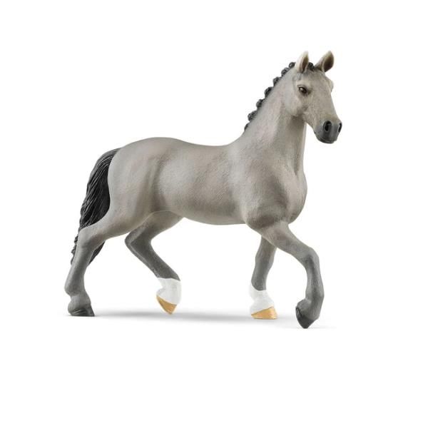 SCHLEICH STALLONE CHEVAL DE SELLE FRANCAIS IN PLASTICA 15X3.2X11 CM