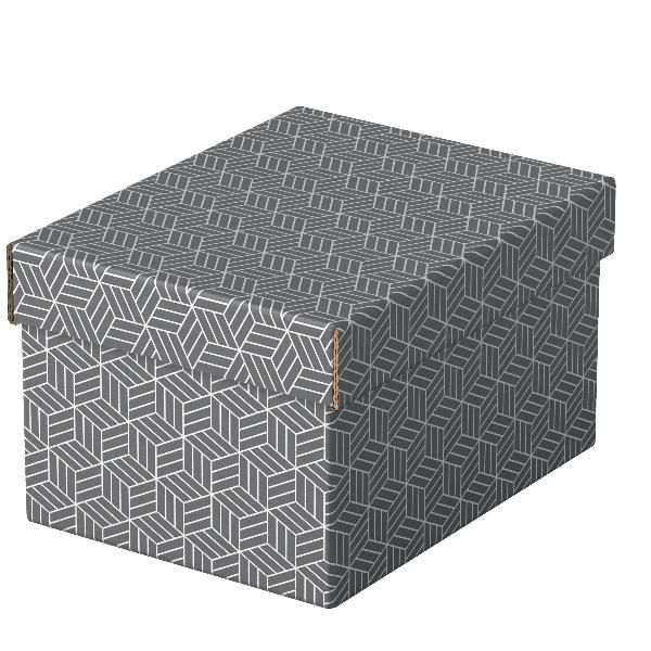 Esselte Home - Scatola per archiviazione - small - grigio (pacchetto di 3)