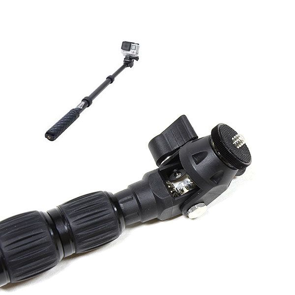 SELFIE STICK IN FIBRA DI CARBONIO CON ROTAZIONE 360° MECCANICA