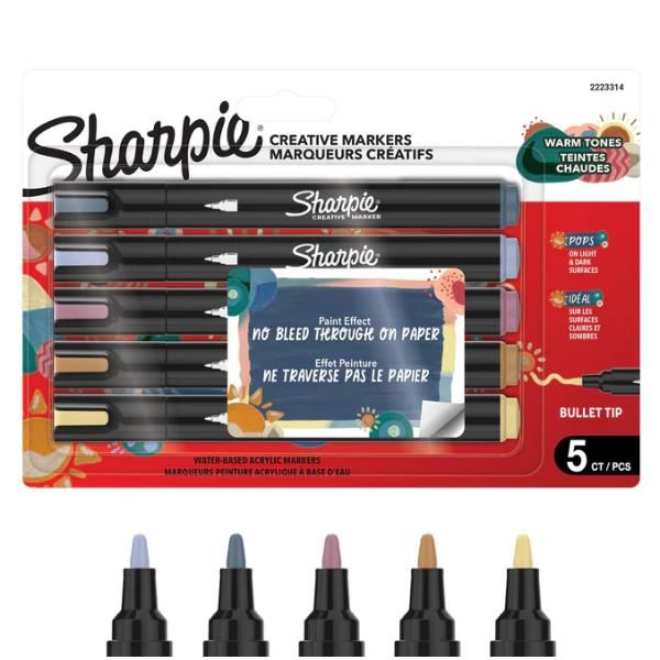 SHARPIE CF5 CREATIVE MARKER-PTONDA-WARM ASS
