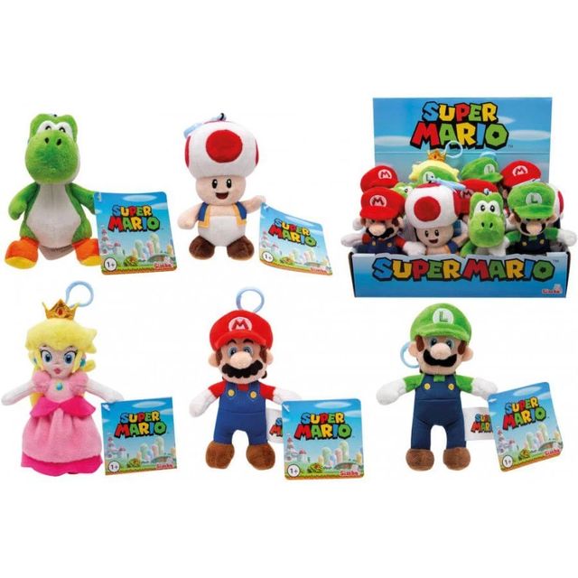 SIMBA - Super Mario personaggi Portachiavi in display 12pz