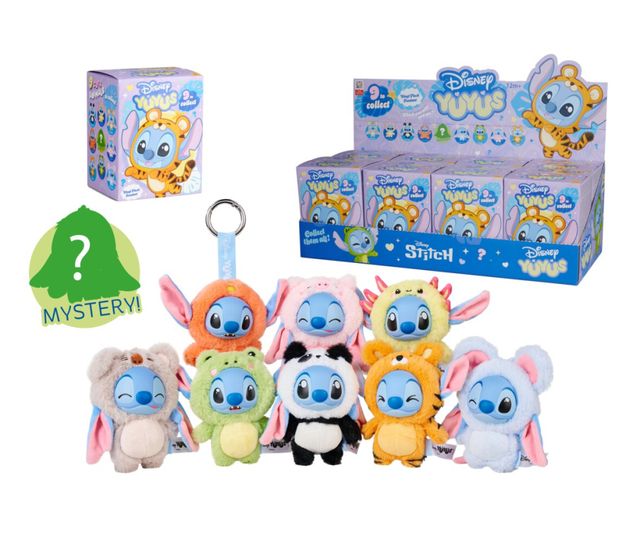 SIMBA - YUYUS BLIND BOX "Disney Stitch" clips 8 assortiti - cm.12