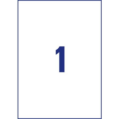 Etichetta in poliestere J4775 - adatta a stampanti inkjet - permanente - 210x29…