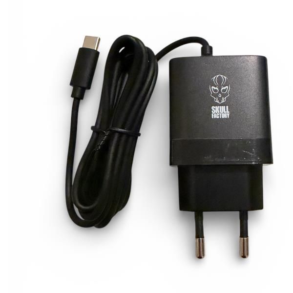 SKULL FACTORY NINTENDO SWITCH 2 ALIMENTATORE GAN USB-C 30W POWER DELIVERY 3.0 P…