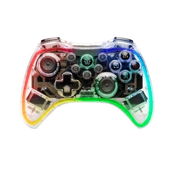 SKULL FACTORY NINTENDO SWITCH CONTROLLER WIRELESS RGB VIBRAZIONE DOPPIO MOTORE,…