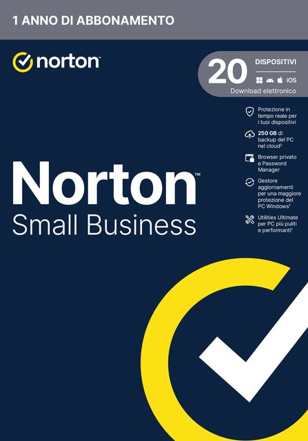SOFTWARE ANTIVIRUS SMALL BUSINESS PREMIUM BOX - 20 DISPOSITIVI - 250GB (FC-2145…
