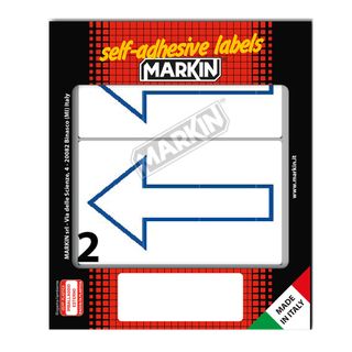 Etichette adesive - in carta - permanenti - 115 x 70 mm - 2 et/fg - 10 fogli - …