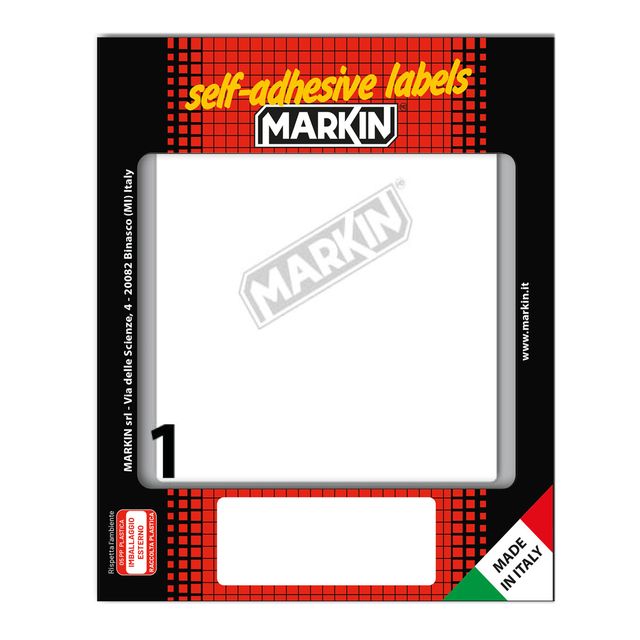 Etichette adesive - in carta - permanenti - 142 x 110 mm - 1 et/fg - 10 fogli -…