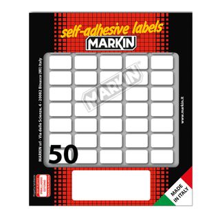Etichette adesive - in carta - permanenti - 20 x 12 mm - 50 et/fg - 10 fogli - …