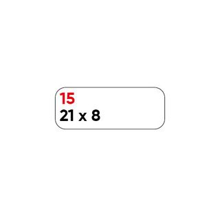 Etichette adesive - in carta - permanenti - 21 x 8 mm - 75 et/fg - 10 fogli - b…