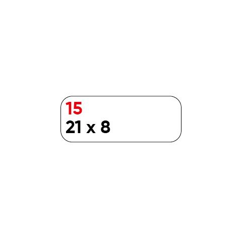 Etichette adesive - in carta - permanenti - 21 x 8 mm - 75 et/fg - 10 fogli - b…