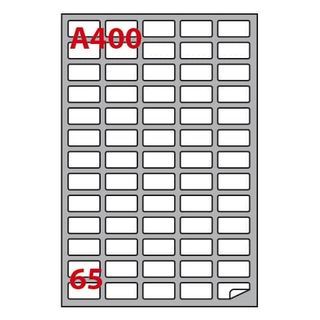 Etichette adesive A/400 - in carta - permanenti - 38,1 x 21,2 mm - 65 et/fg - 1…