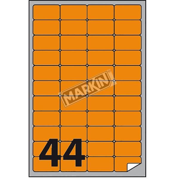 Etichette adesive A/406 - in carta - permanenti - 47,5 x 25,5 mm - 44 et/fg - 1…