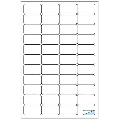 Etichette adesive A/406 - in carta - permanenti - 47,5 x 25,5 mm - 44 et/fg - 1…