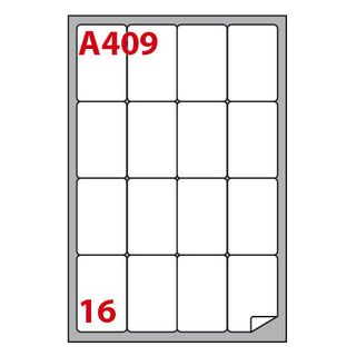 Etichette adesive A/409 - in carta - permanenti - 47,7 x 70 mm - 16 et/fg - 100…