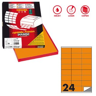 Etichette adesive C/500 - in carta - permanenti - 70 x 36 mm - 24 et/fg - 100 f…
