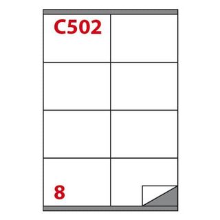 Etichette adesive C/502 - in carta - permanenti - 105 x 72 mm - 8 et/fg - 100 f…