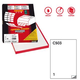 Etichette adesive C/503 - in carta - extra permanenti - 21 x 29,7 cm - 1 et/fg …