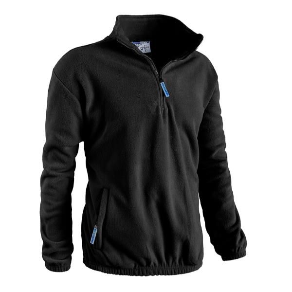 SOTTOZERO PILE SVEZIA MEZZA ZIP NERO-M
