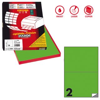Etichette adesive C/509 - in carta - permanenti - 210 x 148,5 mm - 2 et/fg - 10…
