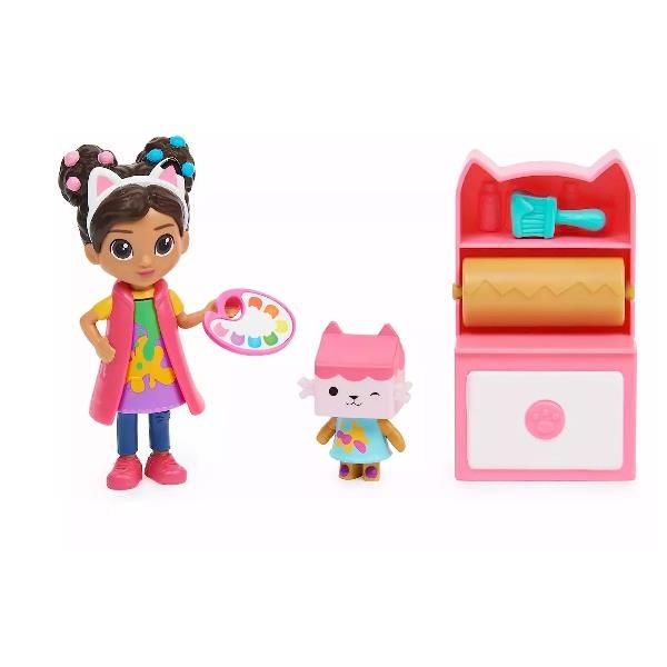 SPIN MASTER GABBYS DOLLHOUSE MINI SET STUDIO ARTE CON 2 PERSONAGGI