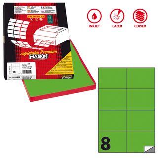Etichette adesive C/512 - in carta - permanenti - 105 x 74,25 mm - 8 et/fg - 10…
