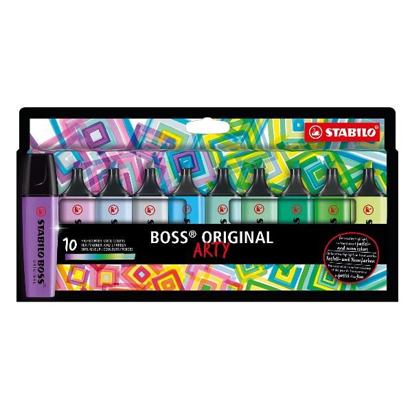 STABILO BOSS ORIGINAL ARTY - Evidenziatore - colori assortiti - inchiostro base…
