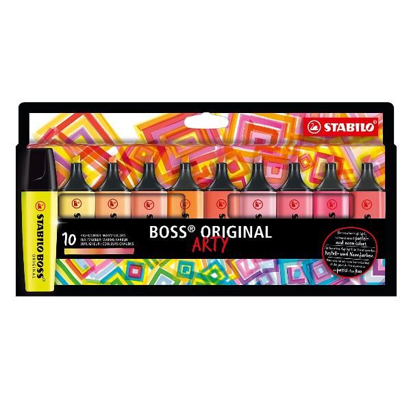 STABILO BOSS ORIGINAL ARTY - Evidenziatore - colori assortiti - inchiostro base…