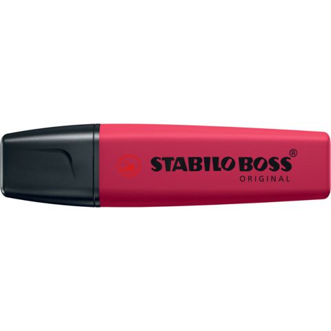 STABILO BOSS WILDFLOWER EVIDENZIATORE PUNTA A SCALPELLO 2/5 mm BORGOGNA CONF 10…