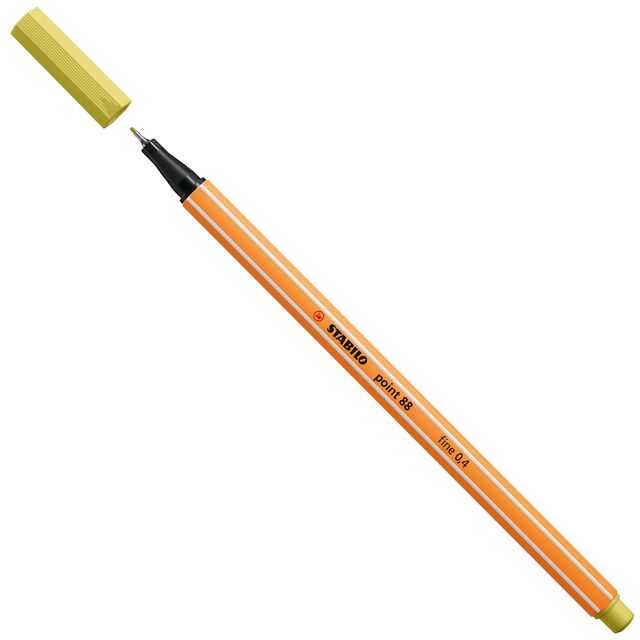 STABILO POINT 88 PENNA PUNTA IN FIBRA 0.40 mm MOSTARDA CONF 10 Pz.