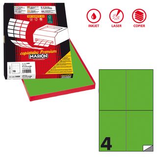 Etichette adesive C/519 - in carta - permanenti - 105 x 148,5 mm - 4 et/fg - 10…