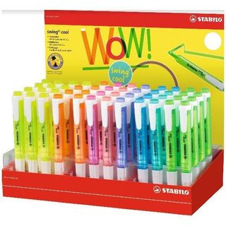 STABILO swing cool - Evidenziatore - colori assortiti (pacchetto di 48)