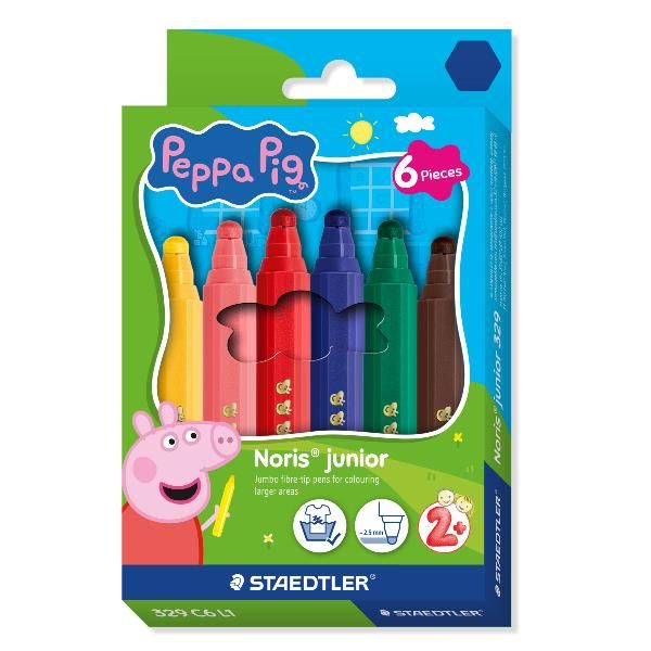 STAEDTLER CF6 PENNARELLI JUMBO PEPPA PIG