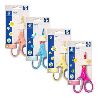 STAEDTLER FORBICI DA 14 CM IMPUGNATURA ERGONOMICA PER MANCINI PUNTA ARROTONDATA…