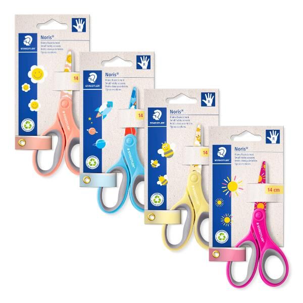 STAEDTLER FORBICI DA 14 CM IMPUGNATURA ERGONOMICA PER MANCINI PUNTA ARROTONDATA…