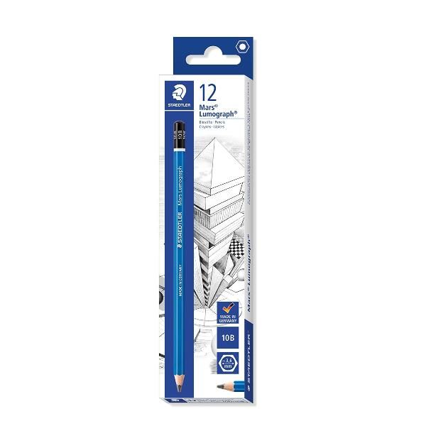 STAEDTLER Mars Lumograph 100 - Matita - 10B - grigio