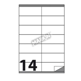 Etichette adesive C/546 - in carta - permanenti - 105 x 40 mm - 14 et/fg - 100 …