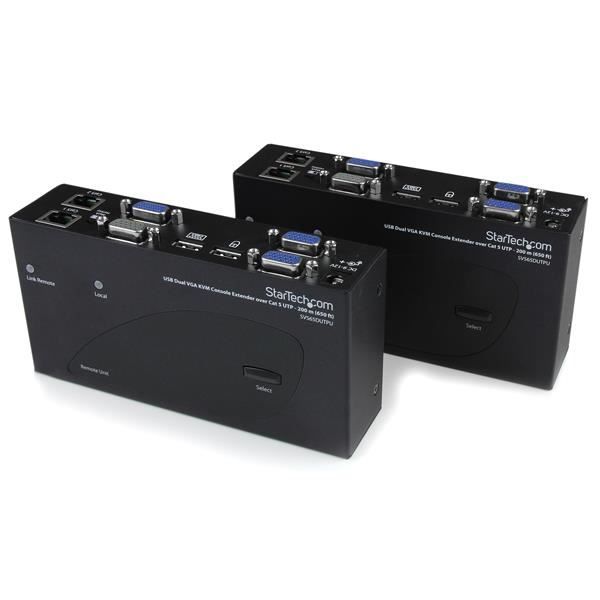 STARTECH EXTENDER KVM DOPPIO VGA USB CAT5